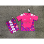 Camiseta de Portero México Primera Equipación Mundial 2026 Rosa Niño Kit