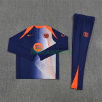 Sudadera De Entrenamiento Barcelona 2025/2026 Azul/Naranja
