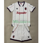 Camiseta Bologna Segunda Equipación 2025/2026 Blanco Niño Kit