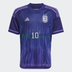 Camiseta Messi 10 Argentina Segunda Equipación 2022 Mundial