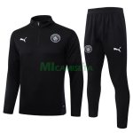 Sudadera De Entrenamiento Manchester City 2025/2026 Kit Negro/Blanco