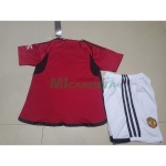 Camiseta Manchester United Primera Equipación 2023/2024 Niño Kit