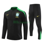 Sudadera de Entrenamiento Brasil 2024 Negro/Verde