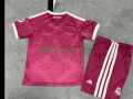 Camiseta Real Madrid Tercera Equipación 2026/2027 Rosa Niño Kit con Parche HP