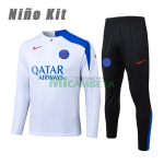 Sudadera De Entrenamiento PSG 2025/2026 Niño Kit Blanco/Azul