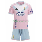 Camiseta Real Oviedo Segunda Equipación 2026/2027 Rosa Niño Kit con Parche La Liga