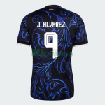 Camiseta J.Álvarez 9 Argentina Segunda Equipación Mundial 2026 Azul con FIFA2022