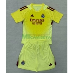 Camiseta de Portero Real Madrid 2025/2026 Amarillo Niño Kit