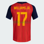 Camiseta Williams.Jr 17 España Primera Equipación 2026 Rojo/Azul