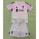 Camiseta de Portero Liverpool 2025/2026 Rosa Niño Kit