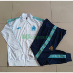 Chandal Olympique Marsella 2025/2026 Niño Blanco con Estampado en Manga