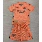 Camiseta De Portero Manchester City 2024/2025 Niño Kit Naranja