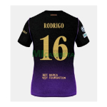Camiseta RODRIGO 16 Barcelona Segunda Equipación 2026/2027 Negro/Morado UCL