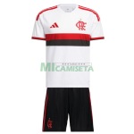 Camiseta Flamengo Segunda Equipación 2026/2027 Blanco Niño Kit