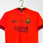 Camiseta Barcelona Segunda Equipación Retro 2014/15 Naranja