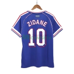 Camiseta ZIDANE 10 Francia Primera Equipación Retro 1998