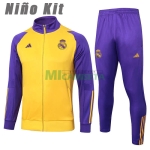 Chandal Real Madrid 2024/2025 Niño Amarillo/Morado