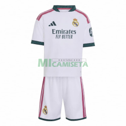 Camiseta MBAPPÉ 10 Real Madrid Primera Equipación 2026/2027 Blanco Niño Kit con Parche HP