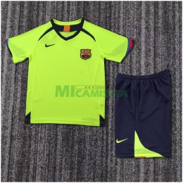 Camiseta Barcelona Segunda Equipación Retro 2005/06 Niño Kit