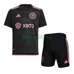 Camiseta Inter Miami Segunda Equipación 2023/2024 Niño Kit