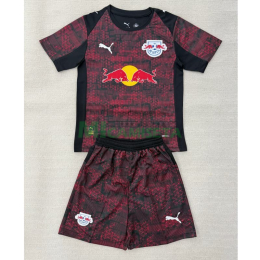 Camiseta Leipzig Tercera Equipación 2025/2026 Rojo/Negro Niño Kit