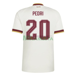 Camiseta Pedri 20 España Segunda Equipación Mundial 2026 Blanco/Rojo