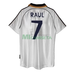 Camiseta RAUL 7 Real Madrid Primera Equipación Retro 1998/00