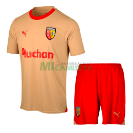 Camiseta RC Lens 2023/2024 Dorado Niño Kit