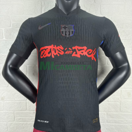 Camiseta Barcelona x Travis Scott Limited Edition Segunda Equipación 2024/2025 Negro (EDICIÓN JUGADOR)
