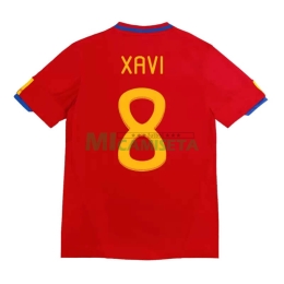 Camiseta XAVI 8 España Primera Equipación Retro 2010