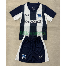 Camiseta Hertha Berlin Primera Equipación 2025/2026 Azul/Blanco Niño Kit