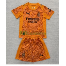 Camiseta de Portero AC Milan Segunda Equipación 2025/2026 Naranja Niño Kit