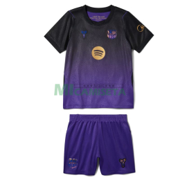 Camiseta Barcelona Segunda Equipación 2026/2027 Negro/Morado Niño Kit