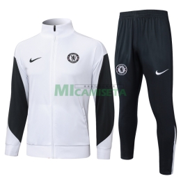 Chandal Chelsea 2025/2026 Blanco/Negro
