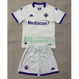 Camiseta Fiorentina Segunda Equipación 2025/2026 Blanco Niño Kit