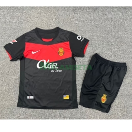 Camiseta RCD Mallorca Tercera Equipación 2025/2026 Negro Niño Kit con Parche La Liga