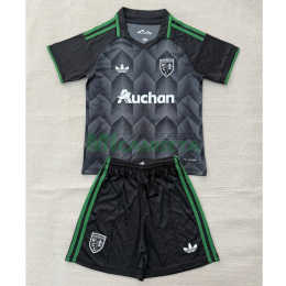 Camiseta RC Lens Segunda Equipación 2026/2027 Negro/Verde Niño Kit