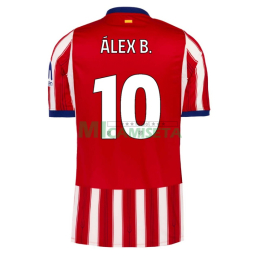 Camiseta ÁLEX B. 10 Atlético de Madrid Primera Equipación 2026/2027 Rojo/Blanco UCL