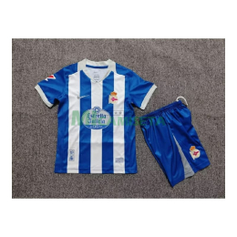Camiseta Deportivo de La Coruña Primera Equipación 2026/2027 Azul/Blanco Niño Kit con Parche La Liga