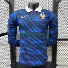 Camiseta Francia Primera Equipación Mundial 2026 ML Azul (EDICIÓN JUGADOR)