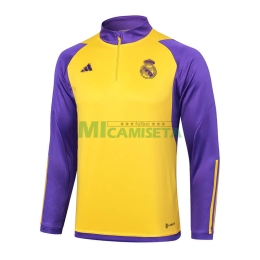 Sudadera De Entrenamiento Real Madrid 2024/2025 Amarillo/Morado