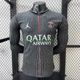 Camiseta PSG Cuarta Equipación 2025/2026 ML Negro (EDICIÓN JUGADOR)