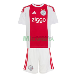 Camiseta Ajax Primera Equipación 2026/2027 Rojo/Blanco Niño Kit
