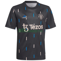 Camiseta Manchester United 2023/2024 Pre-Match Negro