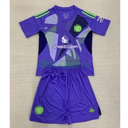 Camiseta De Portero Manchester United 2024/2025 Niño Kit Morado
