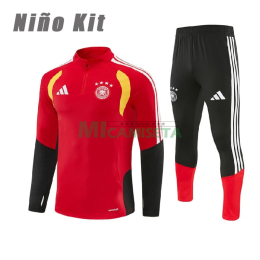 Sudadera de Entrenamiento Alemania 2026 Niño Kit Rojo