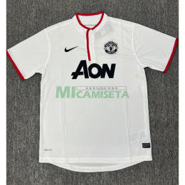 Camiseta Manchester United Segunda Equipación Retro 2012/2013 Blanco