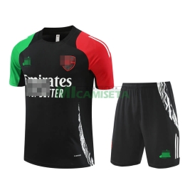 Camiseta de Entrenamiento Arsenal 2024/2025 Kit Negro/Verde/Rojo
