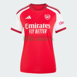 Camiseta Arsenal Primera Equipación 2026/2027 Rojo/Blanco Mujer