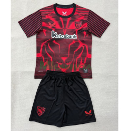 Camiseta Athletic de Bilbao Cuarta Equipación 2025/2026 Rojo Niño Kit
